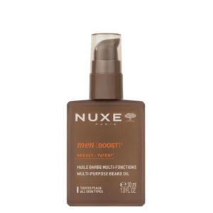Lyskin-nuxe-men-boost³-multi-purpose-beard-oil-30ml-1-0fl-oz-NUX00240_resultado A healthy-looking beard starts with the right daily care. Whether you prefer a short, neatly trimmed beard or a fuller style, regular nourishment helps keep facial hair soft, manageable and comfortable while caring for the skin beneath. NUXE Men BOOST³ Multi-Purpose Beard Oil is a lightweight 2-in-1 treatment designed to nourish, soften and discipline the beard while also preparing the contours for a smoother, more precise shave.