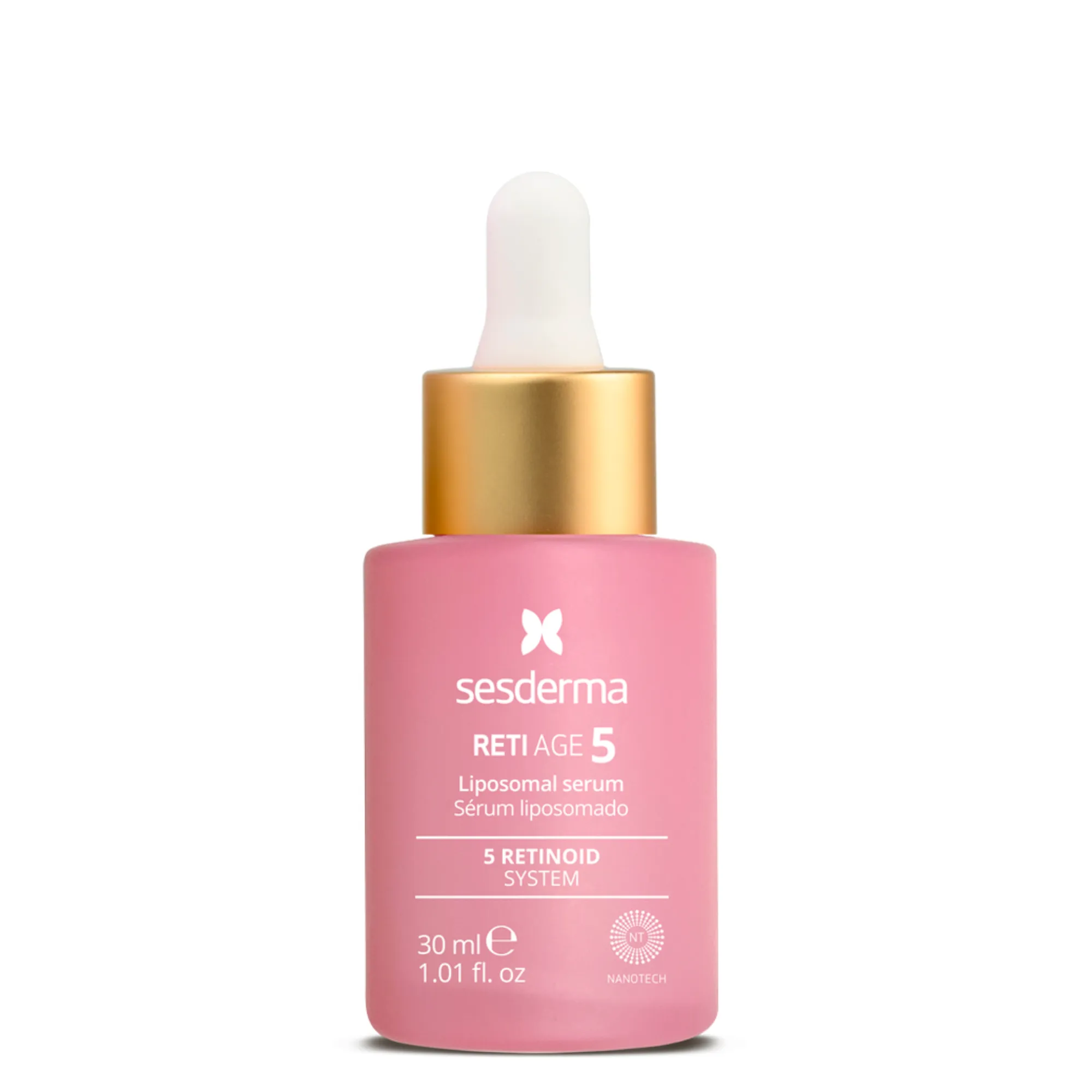 Lyskin-sesderma-reti-age-5-liposomal-serum-30ml-1-01fl-oz-SES00074_1_resultado Sesderma Reti Age 5 Liposomal Serum represents the next generation of retinoid technology, combining five encapsulated retinoids with peptides, hyaluronic acid, ceramides and niacinamide in a comprehensive formula designed to deliver visible skin renewal while respecting the skin barrier.