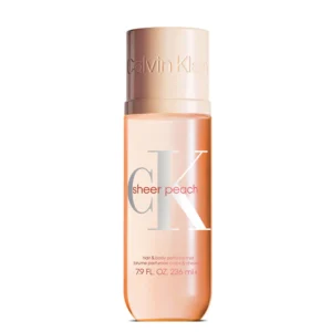 Lyskin-calvin-klein-sheer-peach-hair-body-perfume-mist-236ml-7-9fl-oz_resultado Calvin Klein Sheer Peach Hair & Body Perfume Mist 236ml combines a luminous fruity-floral fragrance with a lightweight, hydrating formula that delicately scents both the hair and body. Inspired by effortless freshness, this versatile mist wraps your skin like a second skin, leaving behind a radiant fragrance that feels clean, modern and uplifting.
