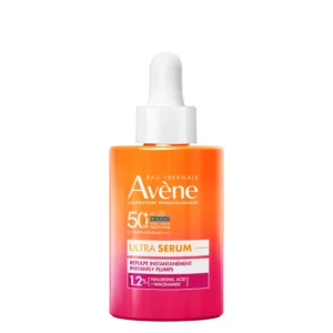 Avène Instantly Plumps Ultra Serum SPF50+ combines very high daily sun protection with the skincare benefits of a plumping anti-ageing serum. Its ultra-light texture protects against UVB, UVA and high-energy visible (HEV) blue light while helping defend the skin against oxidative stress.