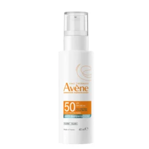 Lyskin-avene-sun-high-protection-anti-imperfection-fluid-spf50-40ml-AVN00200 Avène Sun High Protection Anti-Imperfection Fluid SPF50 is a daily facial sunscreen specially developed for sensitive, oily and blemish-prone skin. It combines high SPF50 protection against UVB, UVA and high-energy visible blue light with ingredients that help reduce excess sebum and improve the appearance of imperfections.