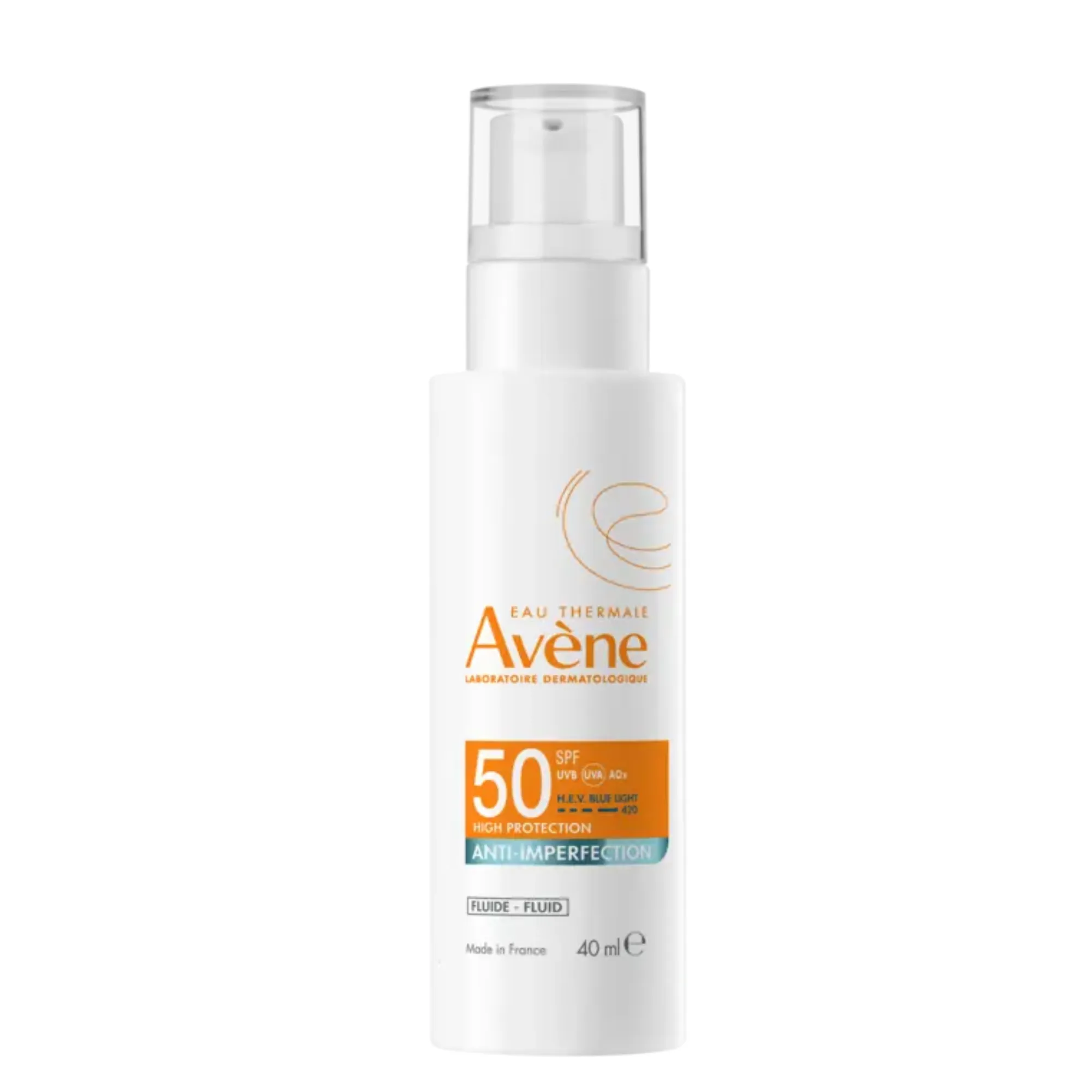 Lyskin-avene-sun-high-protection-anti-imperfection-fluid-spf50-40ml-AVN00200 Avène Sun High Protection Anti-Imperfection Fluid SPF50 is a daily facial sunscreen specially developed for sensitive, oily and blemish-prone skin. It combines high SPF50 protection against UVB, UVA and high-energy visible blue light with ingredients that help reduce excess sebum and improve the appearance of imperfections.