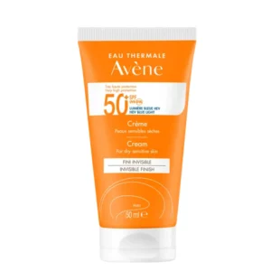 Avène Sun Very High Protection Cream SPF50+ is a daily sunscreen designed for dry and sensitive skin, offering very high SPF50+ protection against UVB and UVA radiation, as well as high-energy visible blue light. Suitable for the face and body and for all skin phototypes I to VI, it combines effective photoprotection with hydration and immediate comfort.