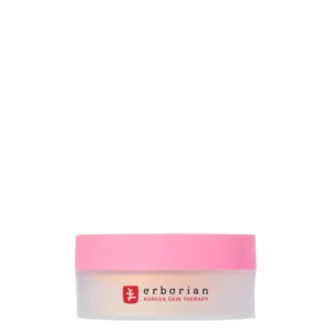 The Erborian Set & Care Powder Mattifying Loose Setting Powder is a lightweight loose powder designed to set makeup, mattify the complexion and smooth the appearance of skin texture. Enriched with Erborian's White Ginseng Complex and Hyaluronic Acid, it combines the perfecting action of a setting powder with skincare-inspired ingredients for a comfortable finish.