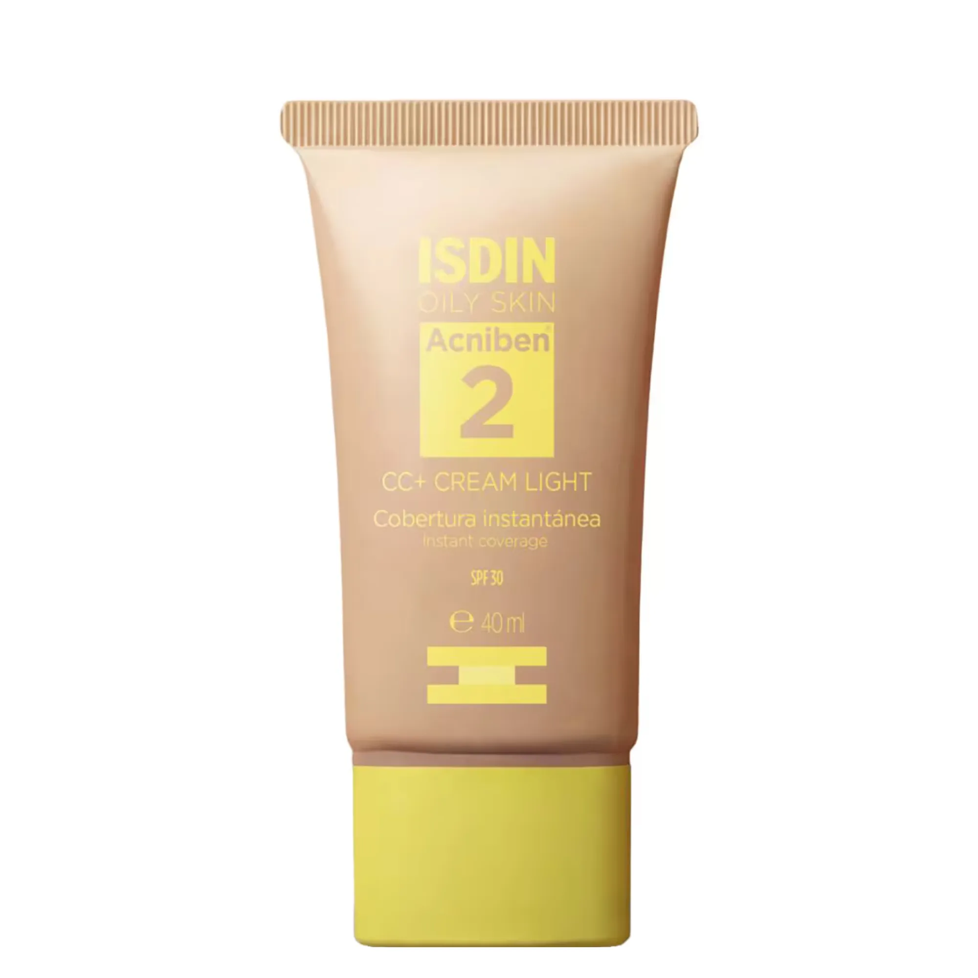 Lyskin-isdin-acniben-cc-cream-40ml_resultado Isdin Acniben CC+ Cream combines skincare, buildable coverage and SPF30 in one lightweight formula for oily and blemish-prone skin. It instantly covers imperfections, controls shine and helps keep the skin hydrated while providing a natural, satin-matte finish. 40ml