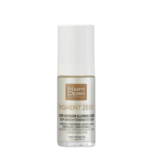Lyskin-martiderm-pigment-zero-dsp-brightening-serum-30ml-1fl-oz-MAR00021 MartiDerm Pigment Zero DSP-Brightening Serum is a daily facial serum formulated to help prevent the appearance of hyperpigmentation while improving the uniformity and luminosity of the skin. Its combination of selective depigmenting active ingredients makes it a suitable addition to skincare routines focused on dark spots, uneven skin tone and dull-looking complexions.